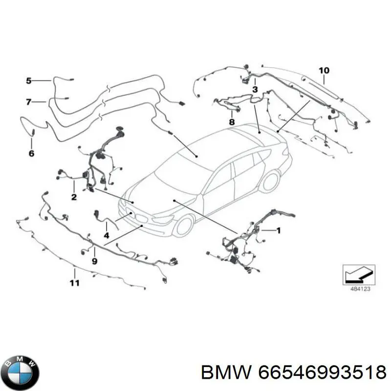 Купити 66549493329 BMW 
