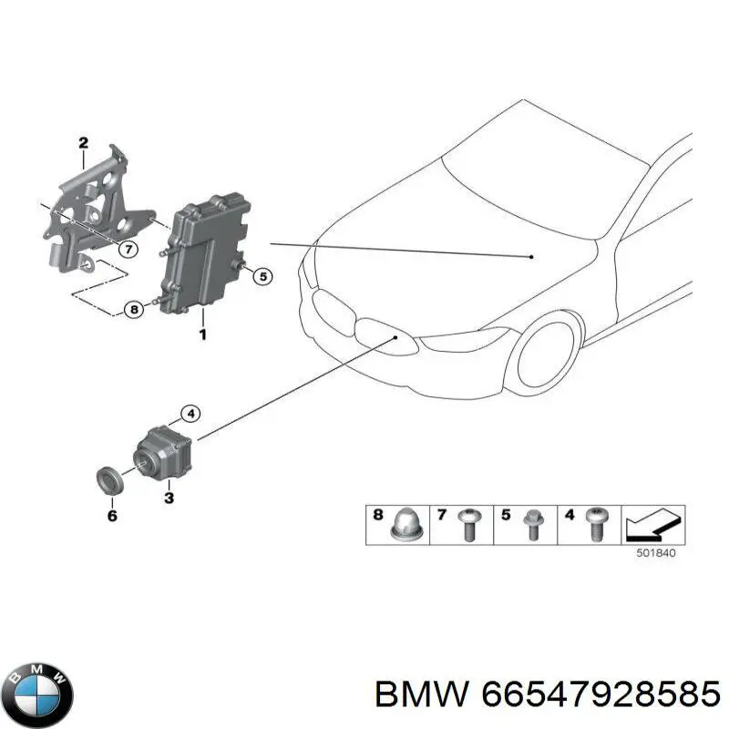  BMW 66547928585 ціна, від 633.31 USD