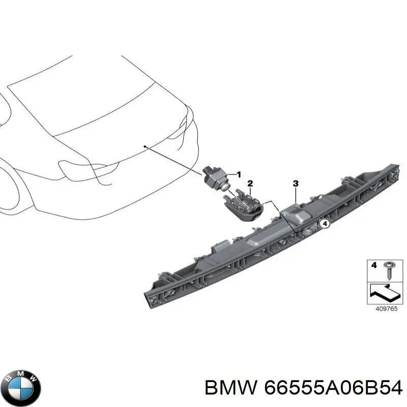 Камера системи забезпечення видимості 66555A06B54 BMW