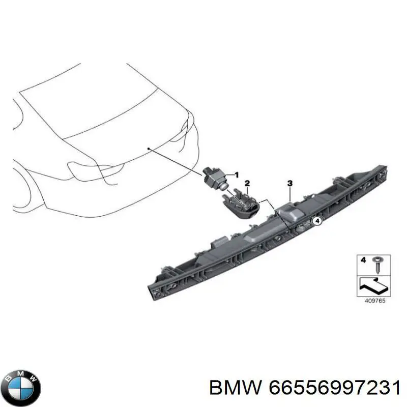 Купити 66555A1BC30 BMW Камера системи забезпечення видимості