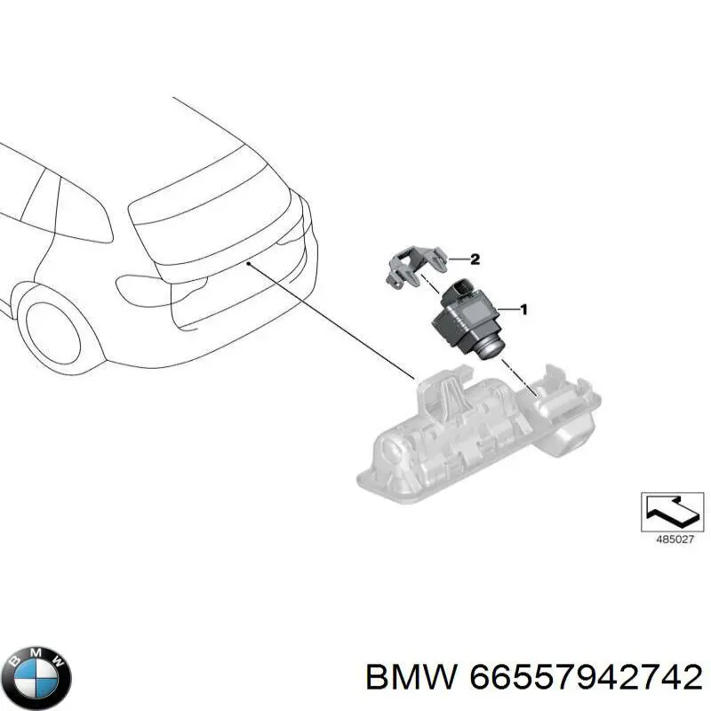 66555A1BC30 BMW Камера заднього виду