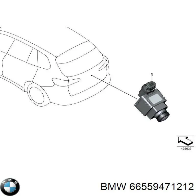 Купити 66555A06B54 BMW Камера системи забезпечення видимості