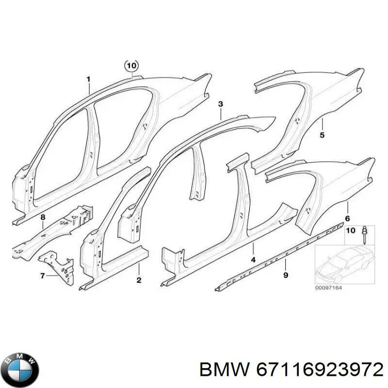 Лічинка замка паливного бака на BMW 7 (E65,66)