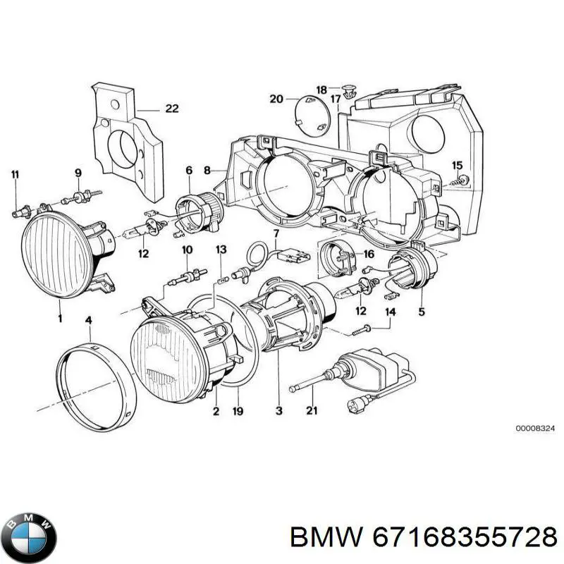 Автоматичний коректор фар BMW 67168355728 ціна, від 19.00 USD