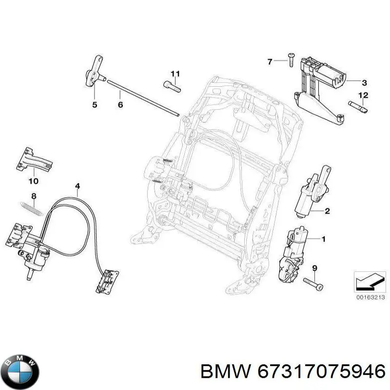 Купити 67317075946 BMW Ліва піввісь