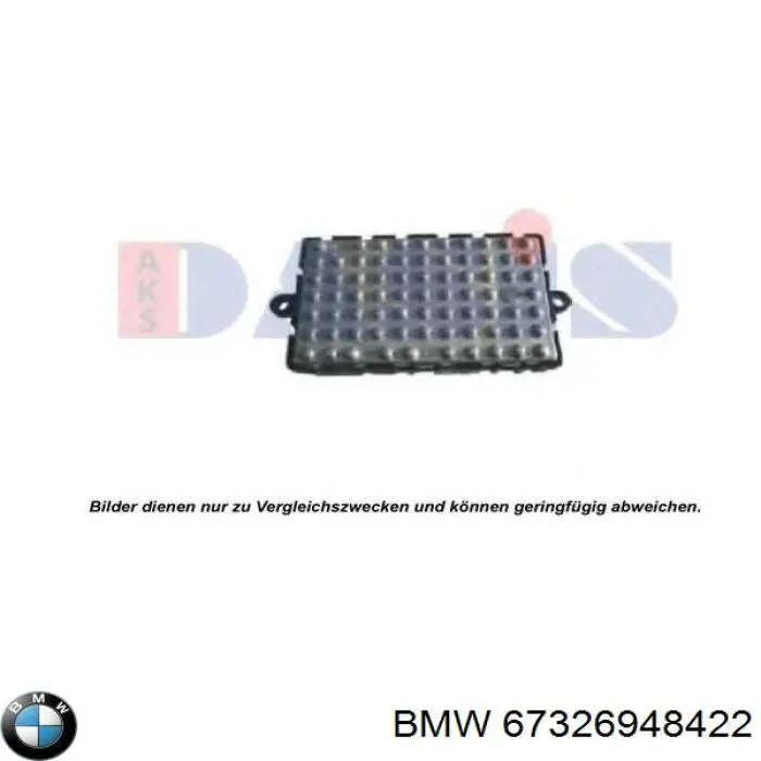Резистор обігрівача BMW 67326948422 ціна, від 54.17 USD