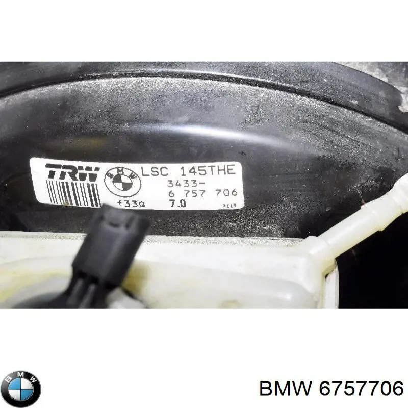 6757706 BMW Підсилювач гальм вакуумний