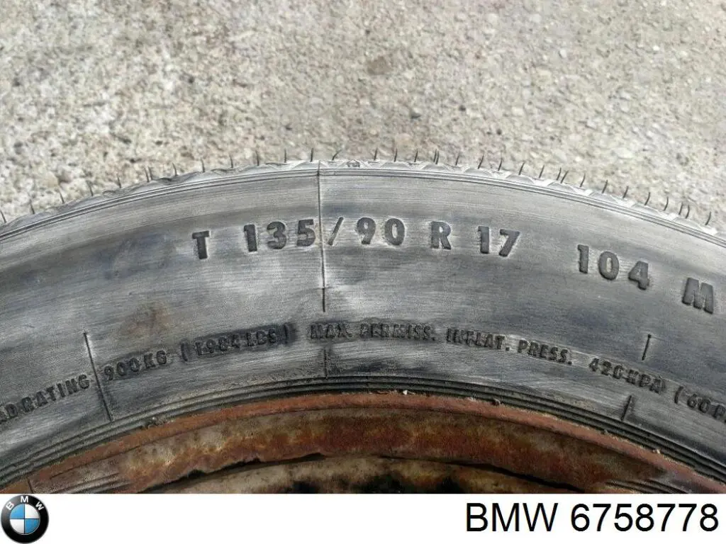 Диск колісний стальний (штампований) 6758778 BMW