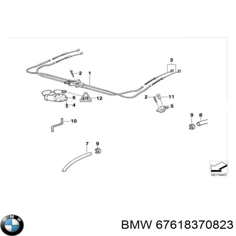 67618370823 BMW Мотор приводу люка