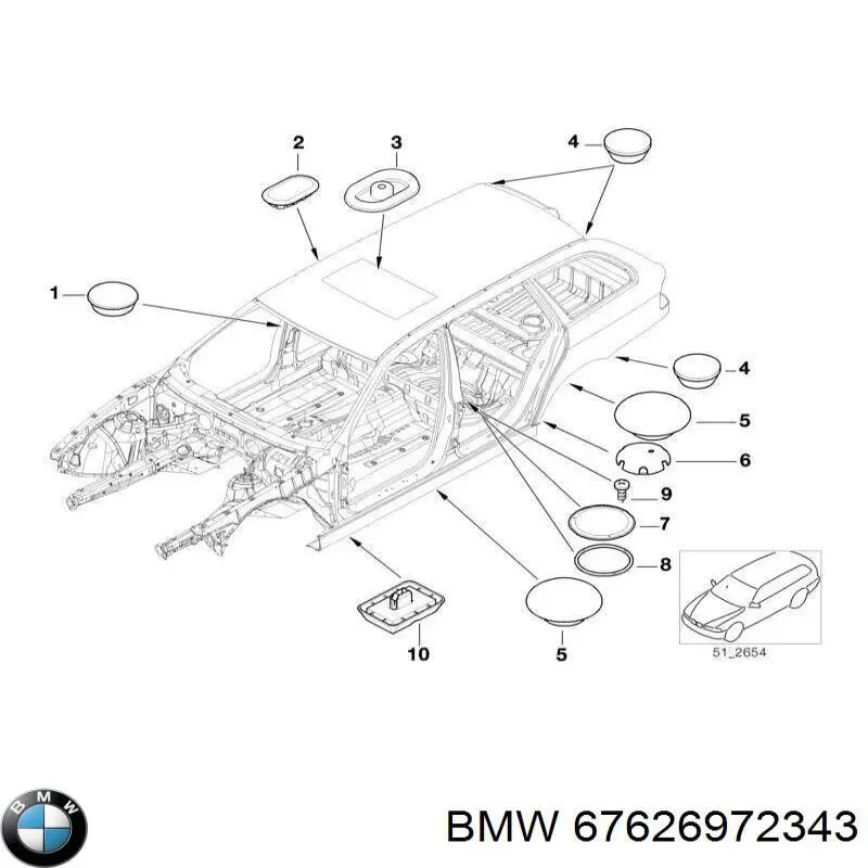 67626972343 BMW Мотор склопідйомника дверей передніх, правих