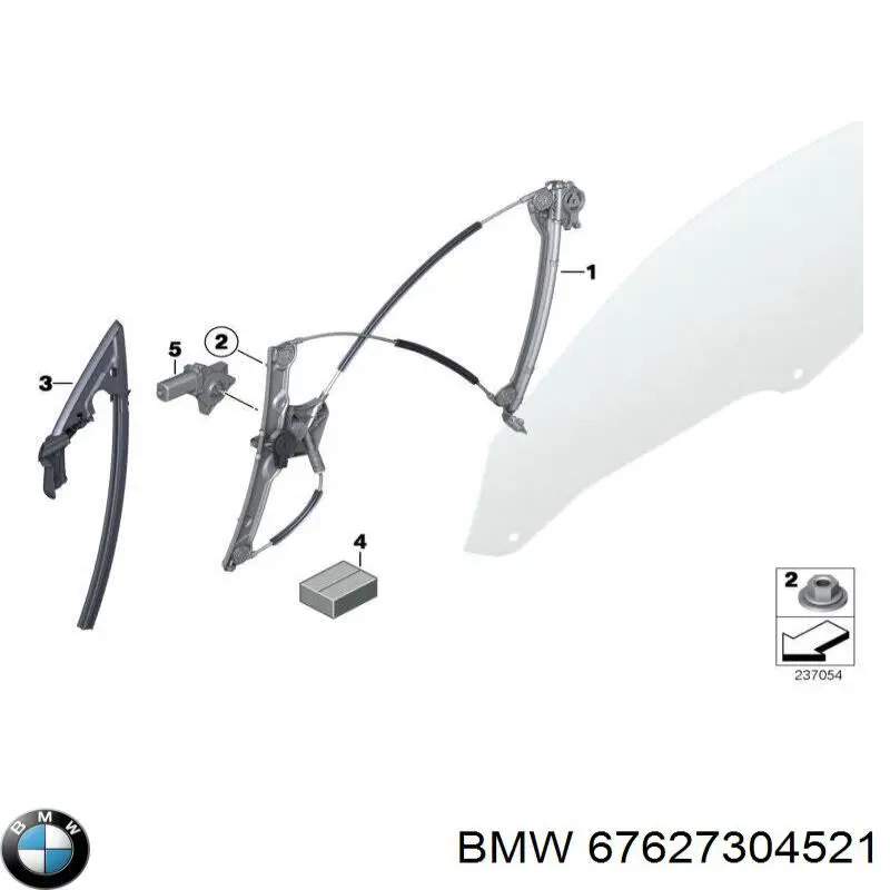 Мотор склопідйомника дверей передніх, лівих BMW 67629478201 ціна, від 73.50 USD