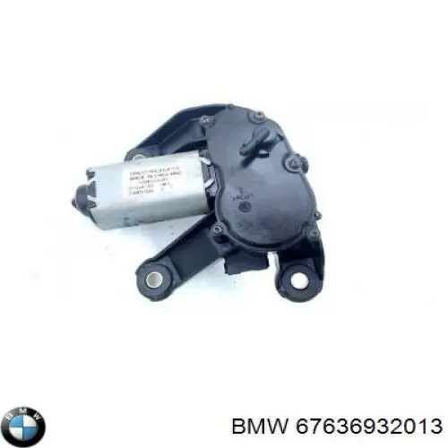 67636932013 BMW Моторчик заднього двірника