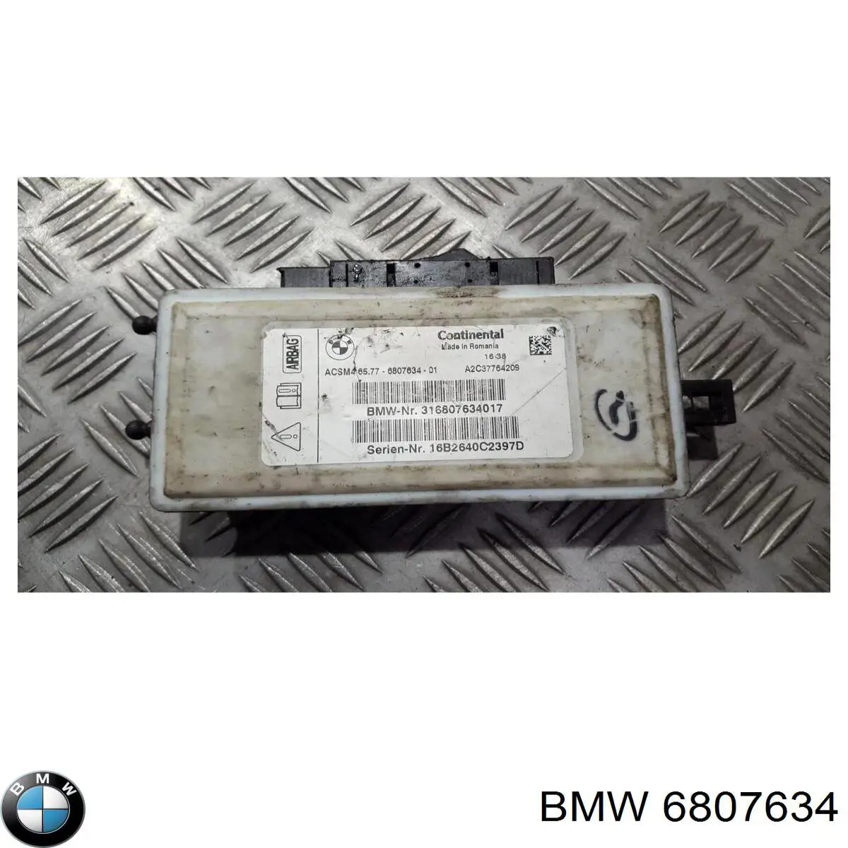 Купити 6807634 BMW Модуль-процесор керування подушки безпеки
