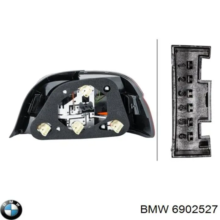Ліхтар задній лівий BMW 6902527 ціна, від 91.68 USD