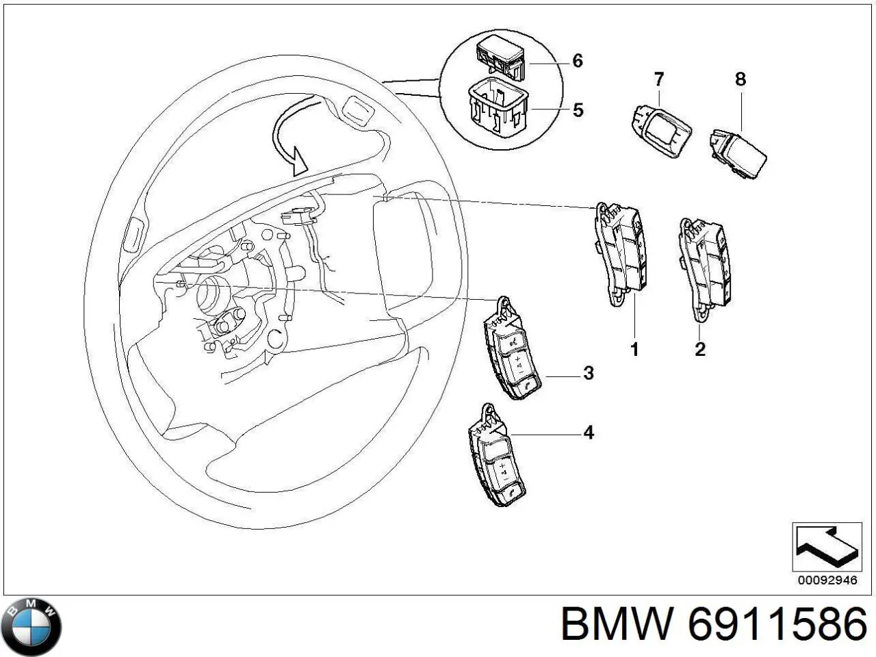Купити 6911586 BMW 