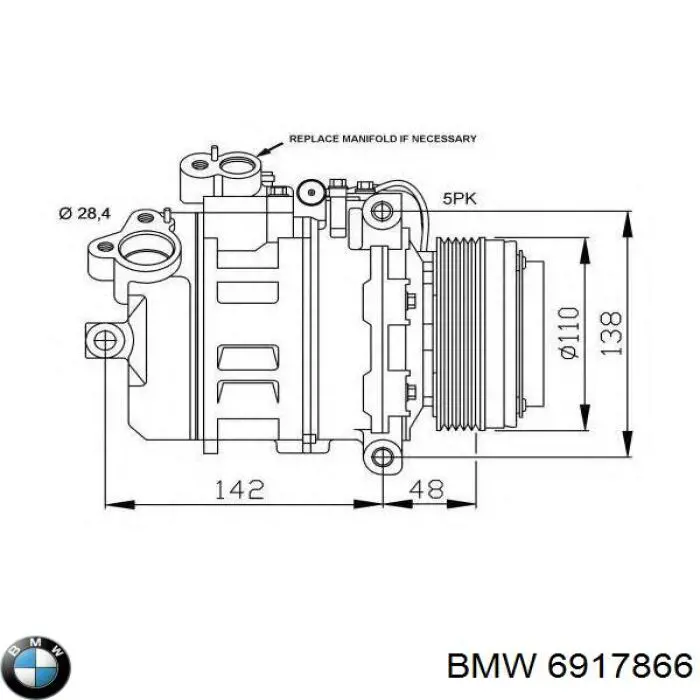 Купити 64526917866 REMA-PARTS Компресор кліматичної установки