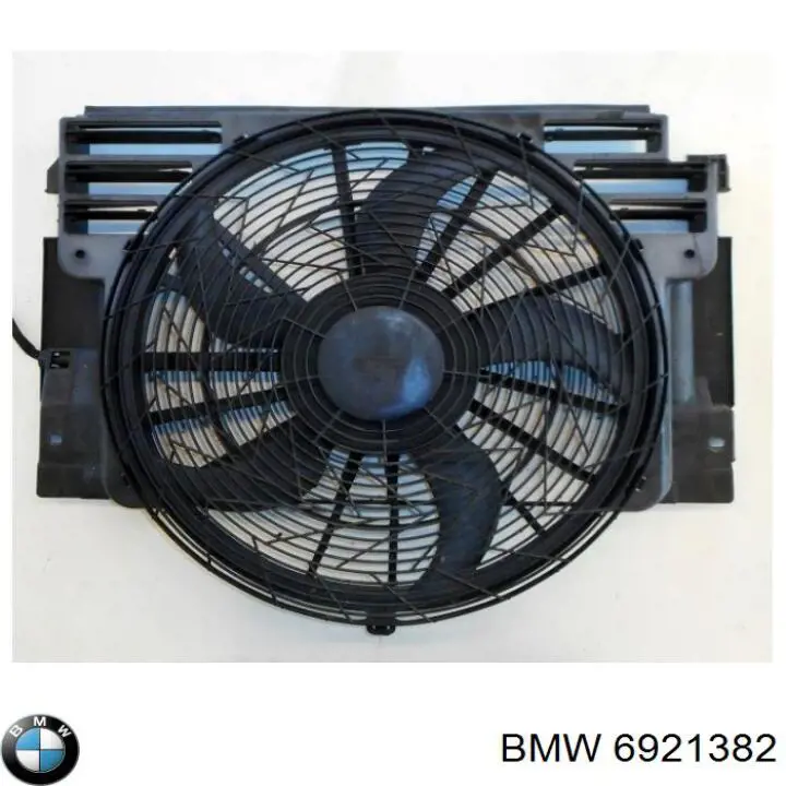 Купити 6921382 BMW Дифузор радіатора кондиціонера, в зборі з крильчаткою і двигуном