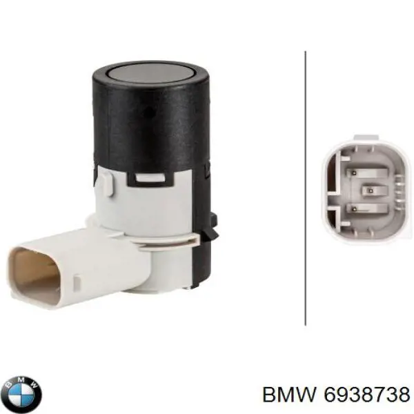 Датчик сигналізації паркування (парктронік), передній 6938738 BMW