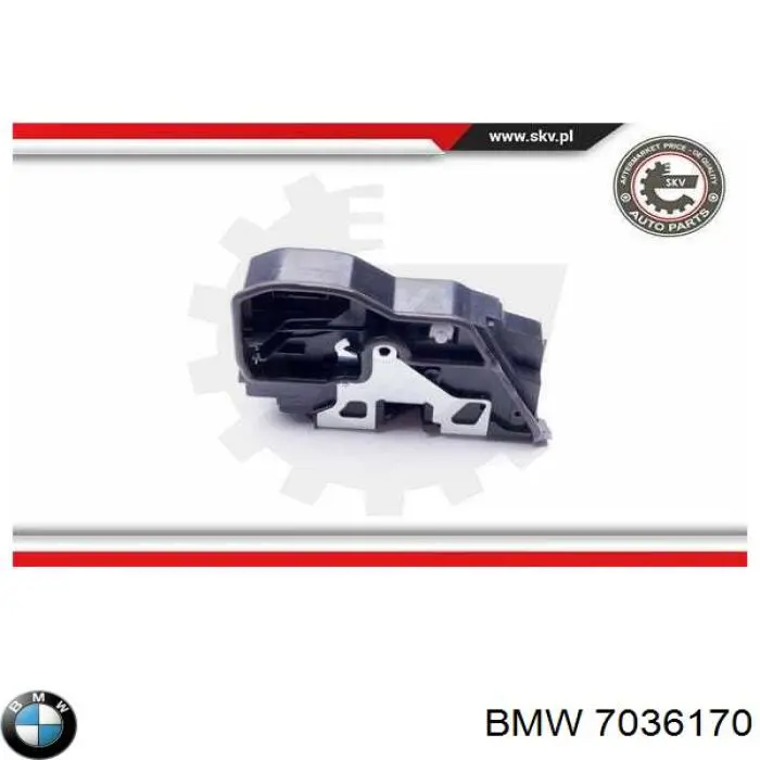 7036170 BMW Замок двері правої передньої