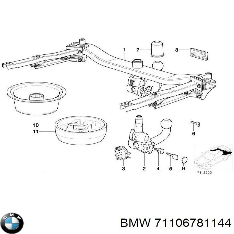 Купити 71106781144 BMW 