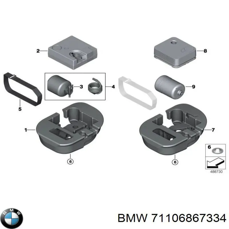  BMW 71106867334 ціна, від 39.88 USD