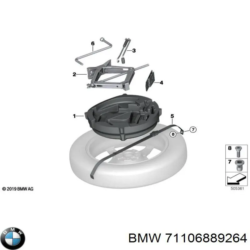 Домкрати BMW 71106889264 ціна, від 184.56 USD