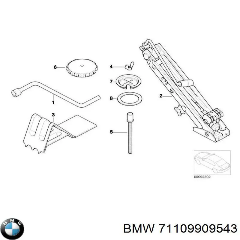 71109909543 BMW 