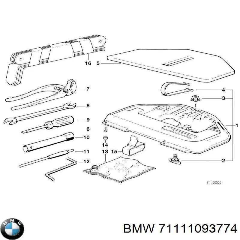 BMW 71111093774 ціна, від 35.68 USD