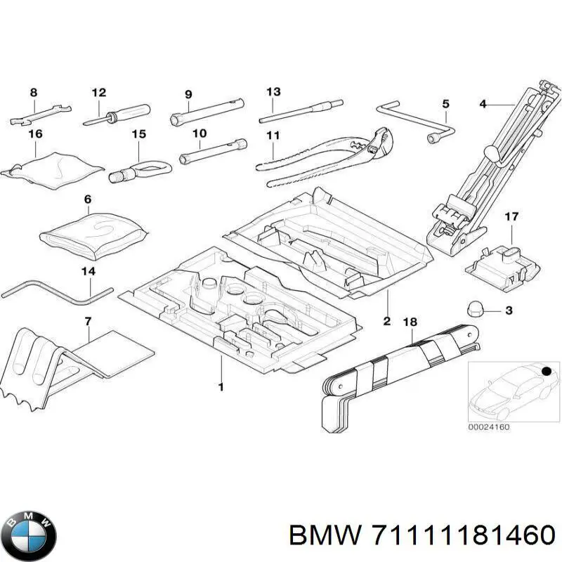  BMW 71111181460 ціна, від 51.79 USD