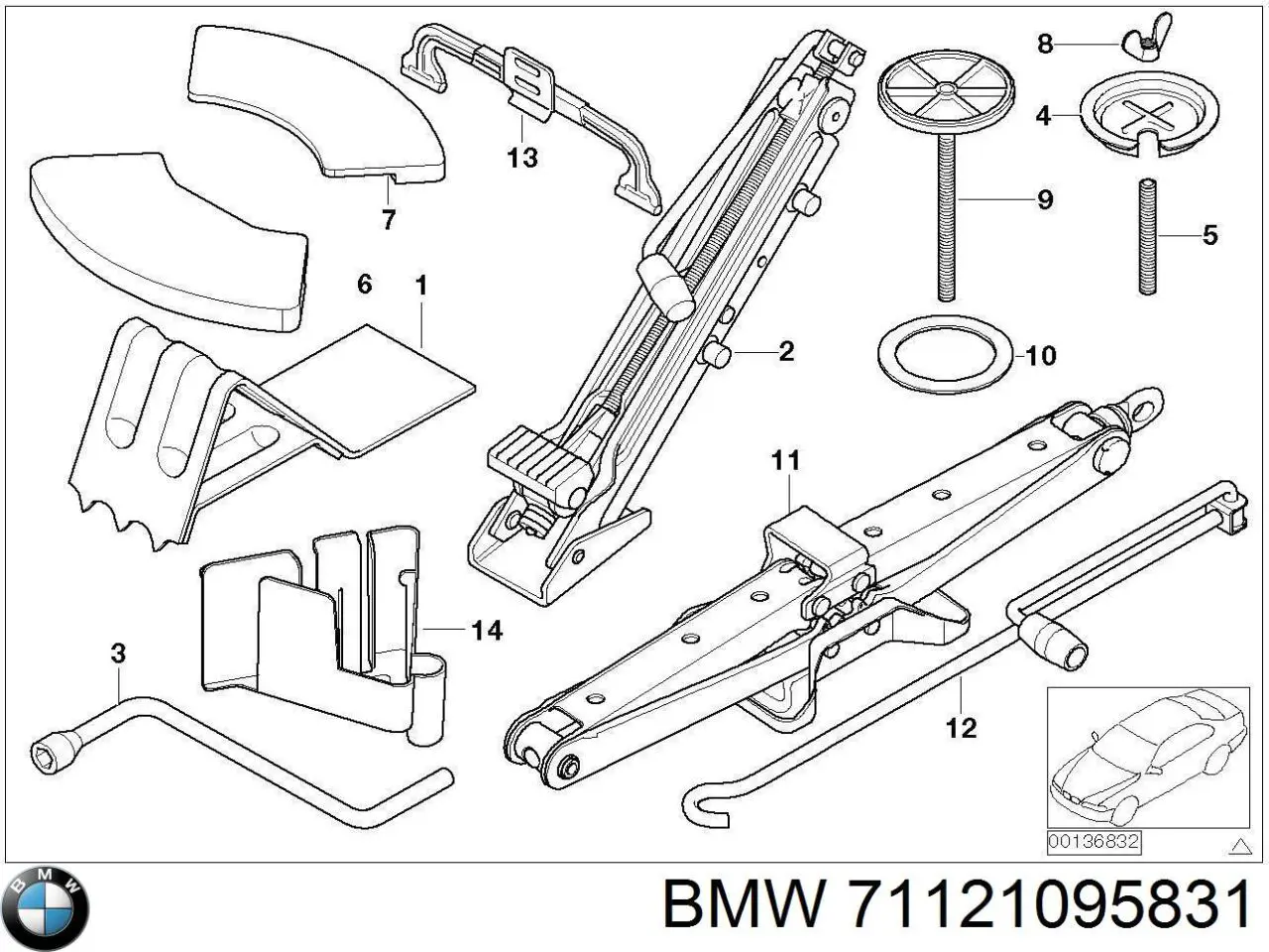  BMW 71121095831 ціна, від 10.13 USD