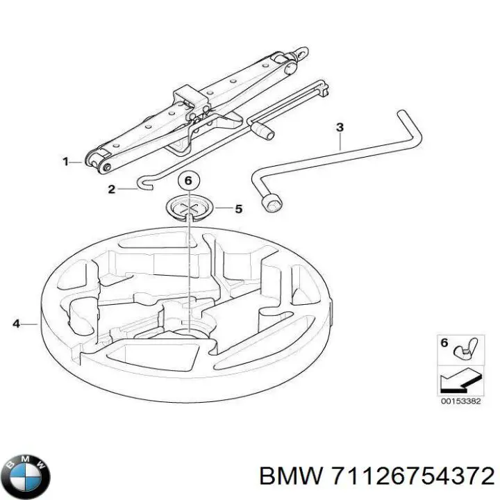 Купити 71126754372 BMW Домкрат