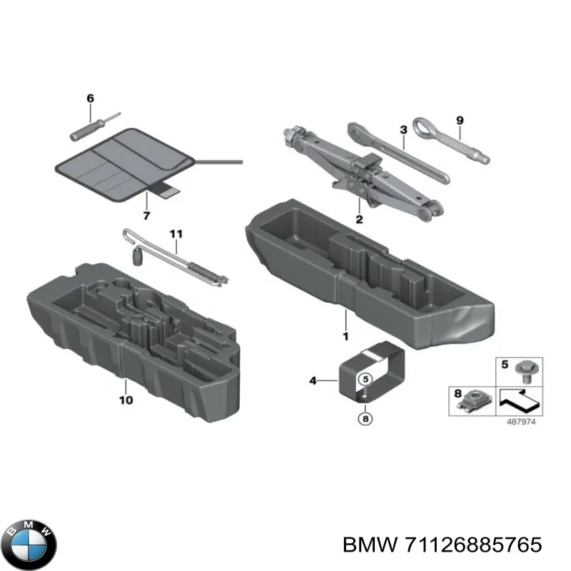  BMW 71126885765 ціна, від 208.57 USD