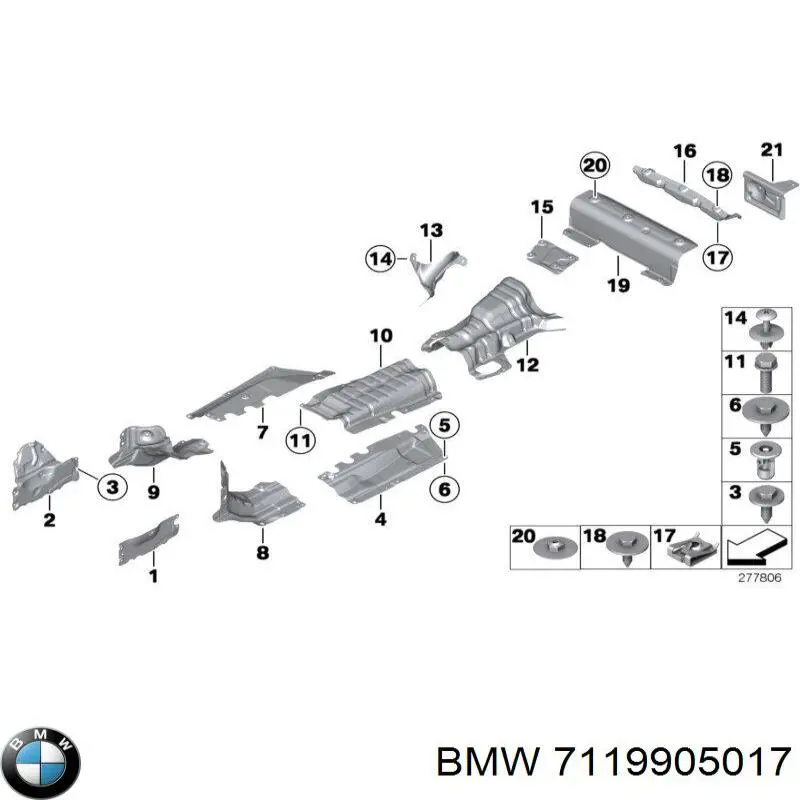 Купити 7119905017 BMW 