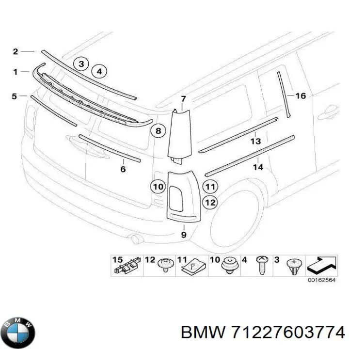  BMW 71227603774 ціна, від 22.79 USD