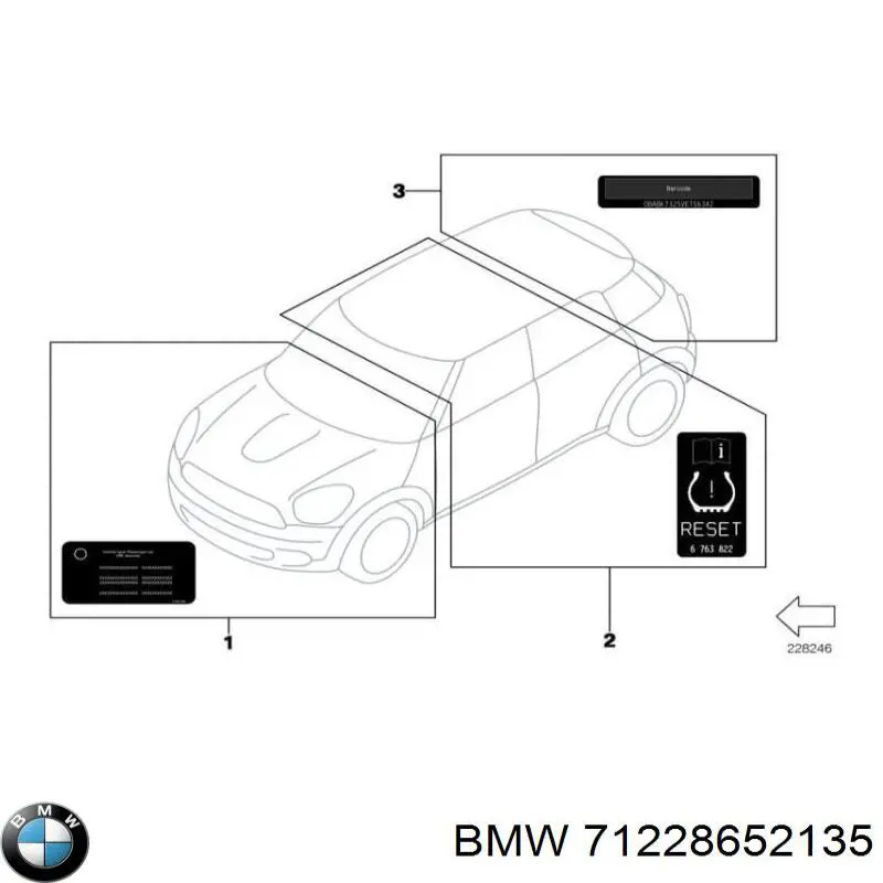  BMW 71228652135 ціна, від 24.03 USD