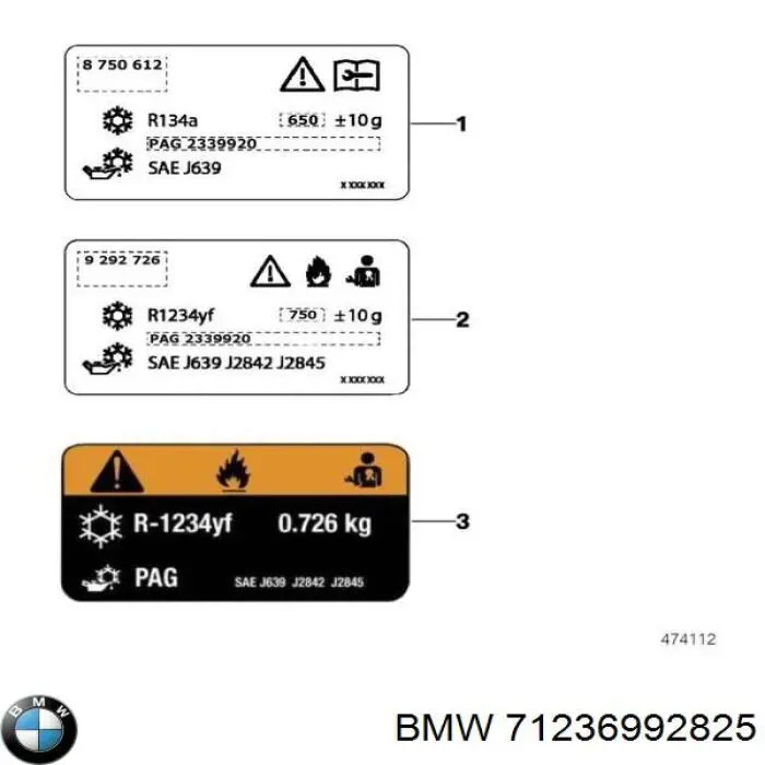 71236992825 BMW 