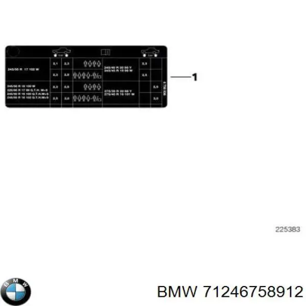 71246758912 BMW 