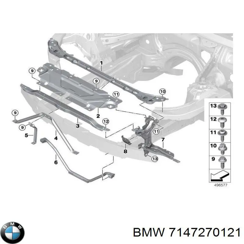 Купити 7147270121 BMW 