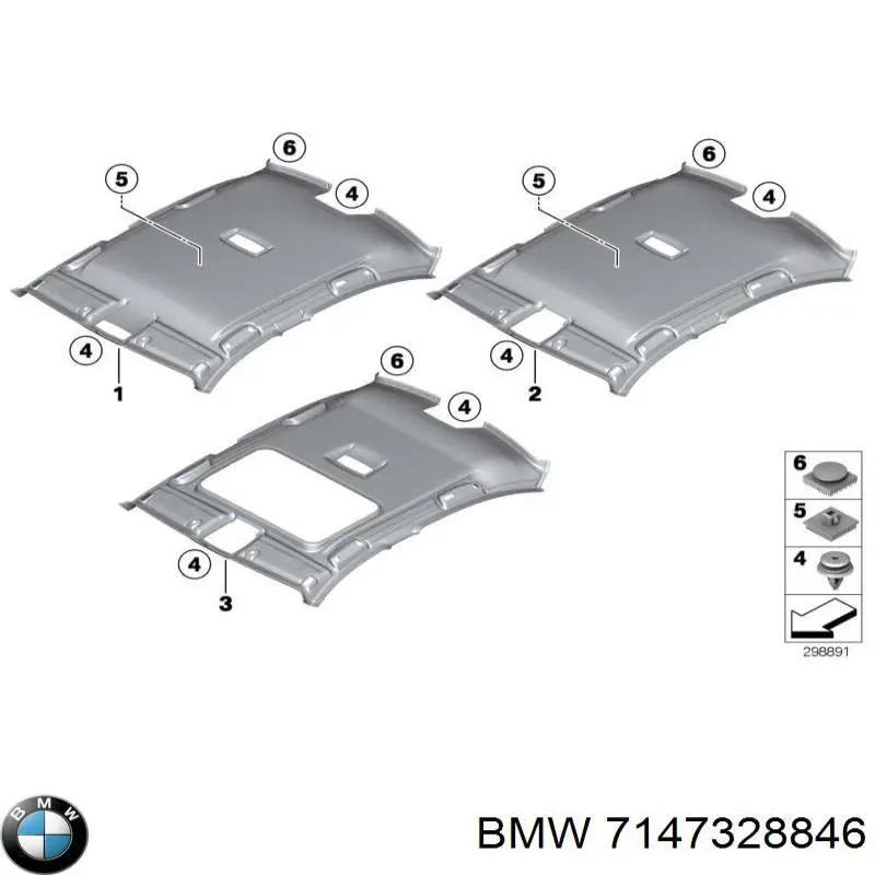 Пістон (кліп) кріплення підкрилки переднього крила BMW 7147328846 ціна, від 3.79 USD