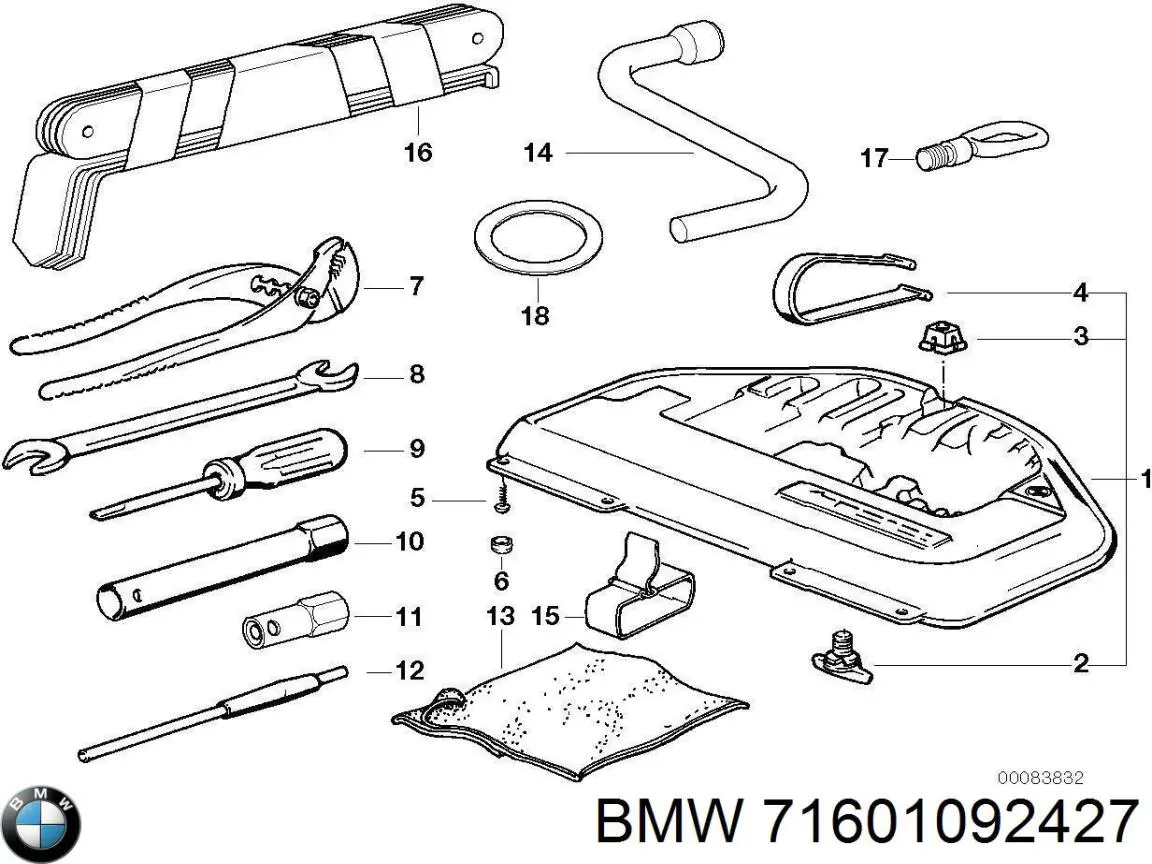  BMW 71601092427 ціна, від 27.36 USD