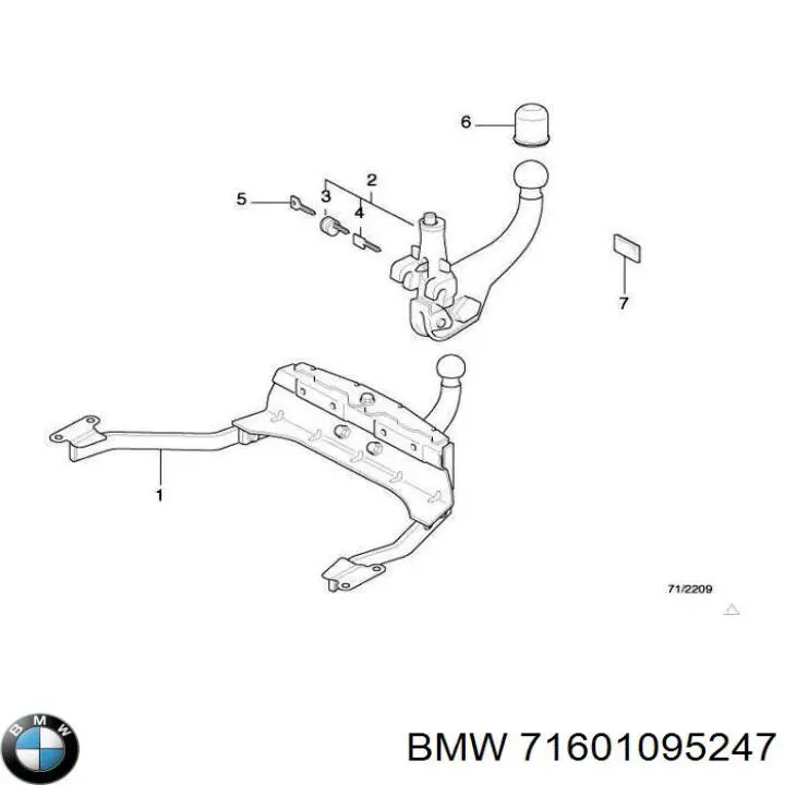  BMW 71601095247 ціна, від 627.32 USD