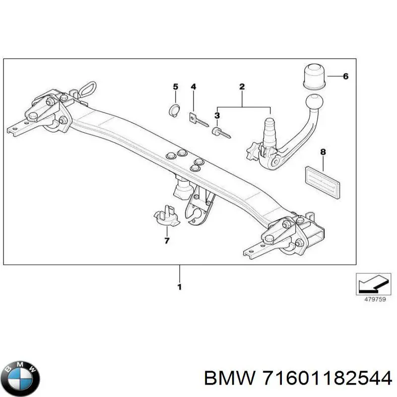  BMW 71601182544 ціна, від 126.98 USD
