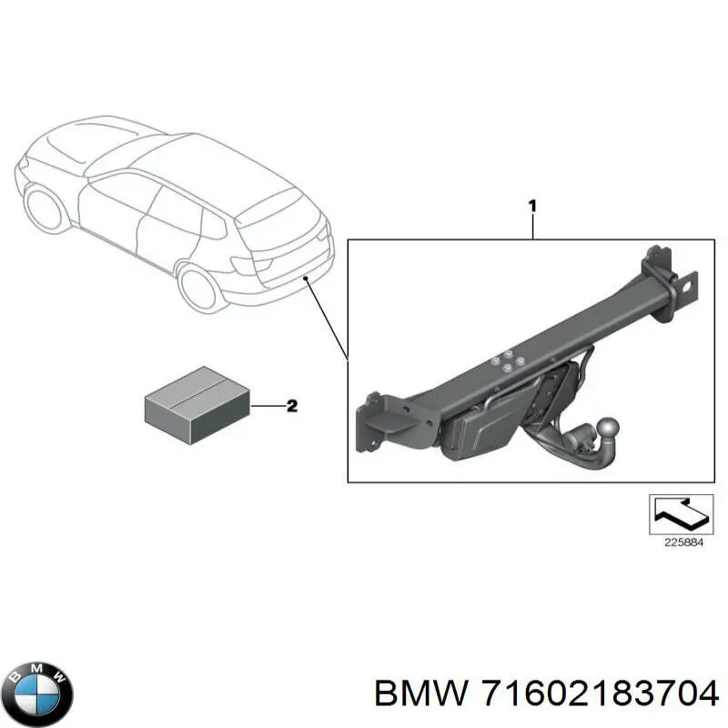  BMW 71602183704 ціна, від 377.81 USD