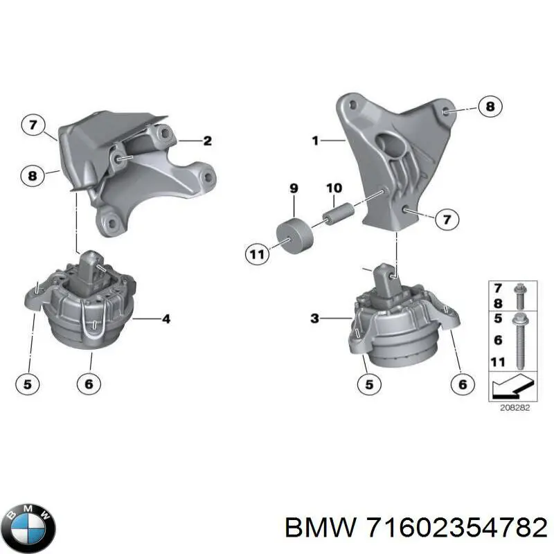  BMW 71602354782 ціна, від 372.40 USD