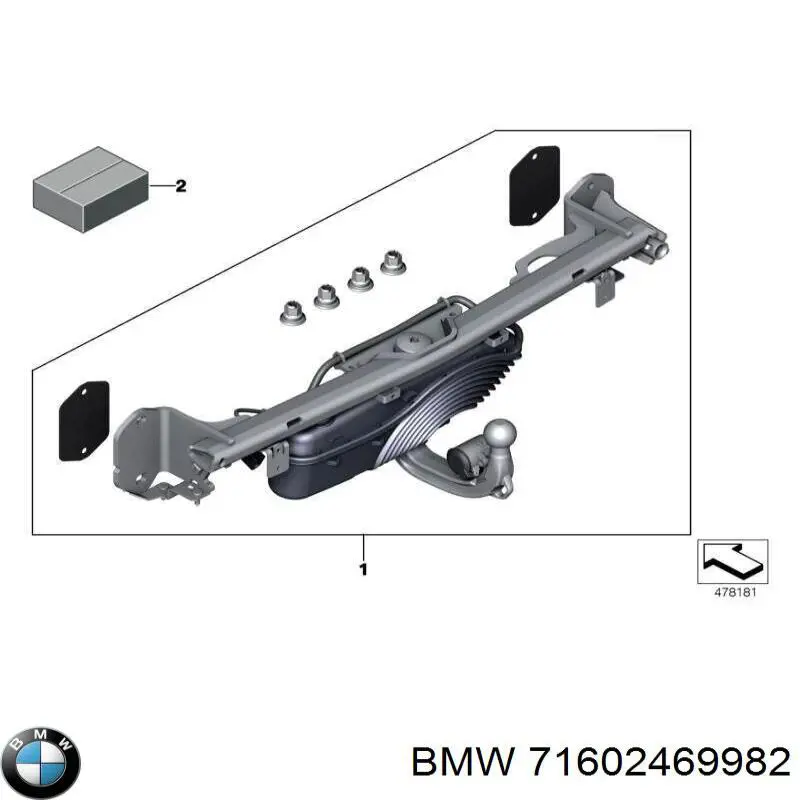  BMW 71602469982 ціна, від 299.86 USD