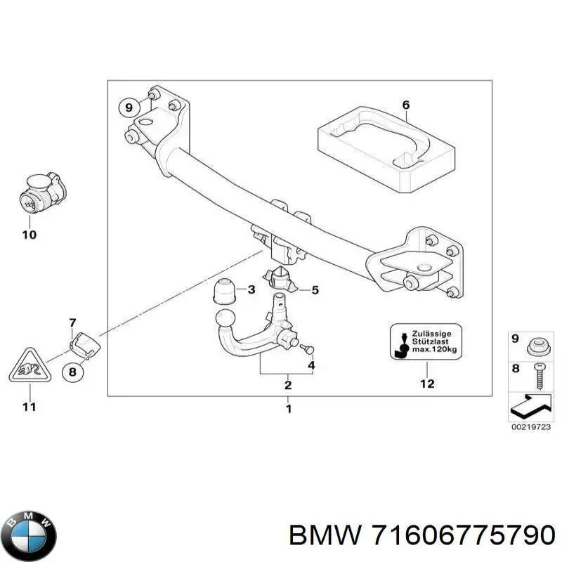  BMW 71606775790 ціна, від 960.62 USD