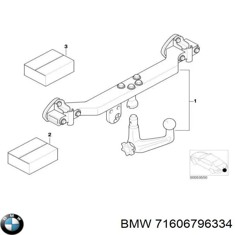 71606796334 BMW Пристрій тягово-зчіпний