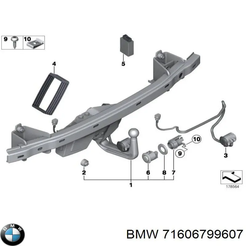  BMW 71606799607 ціна, від 25.10 USD