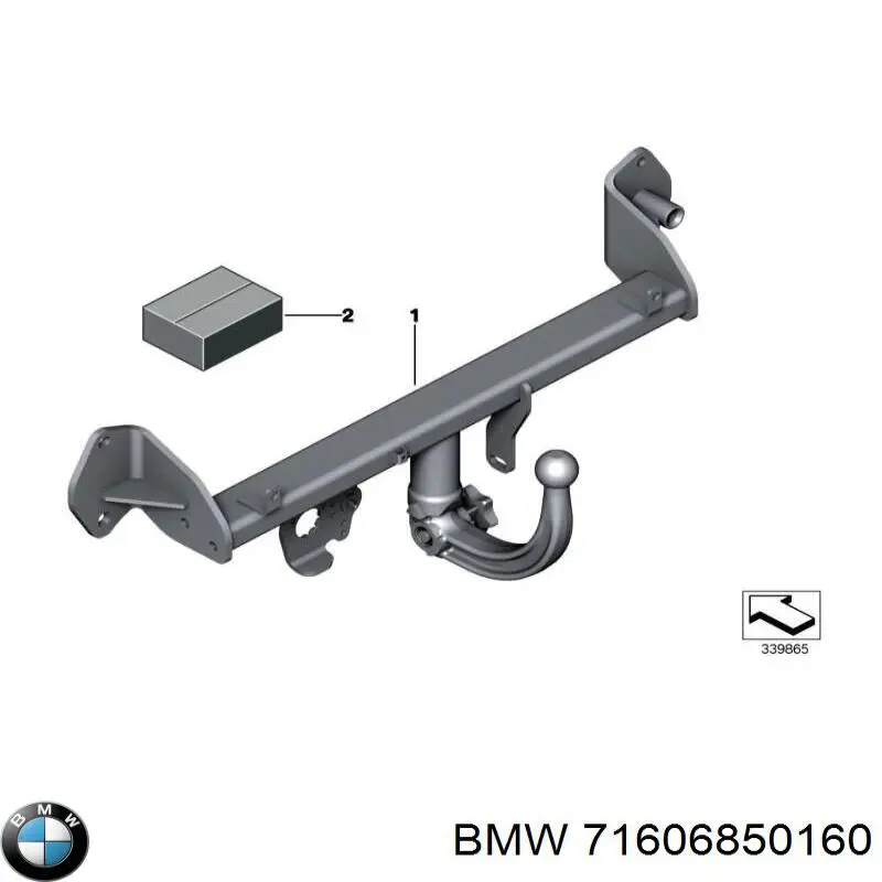 Купити 71606850160 BMW Фаркоп, куля причіпного пристрою