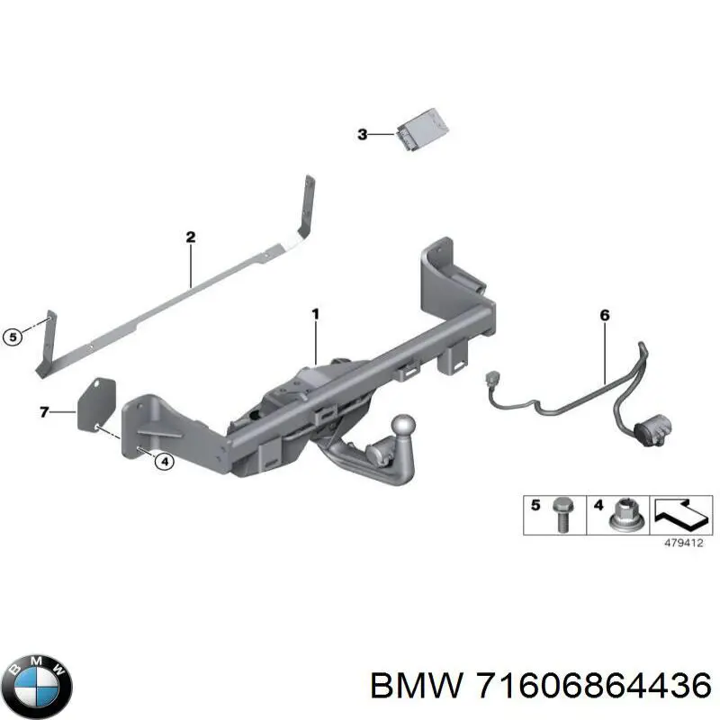  BMW 71606864436 ціна, від 31.66 USD